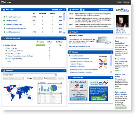 2009-08-04-dash 2009 08 04 dash New CityMax.com Dashboard!